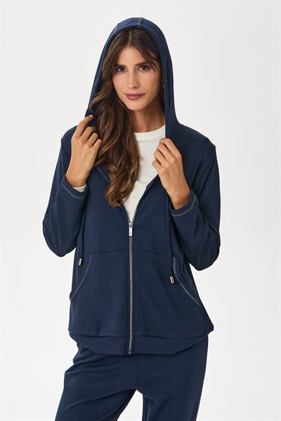 Fermuarlı Kapüşonlu ve Cepli S-Shirt 245-2100