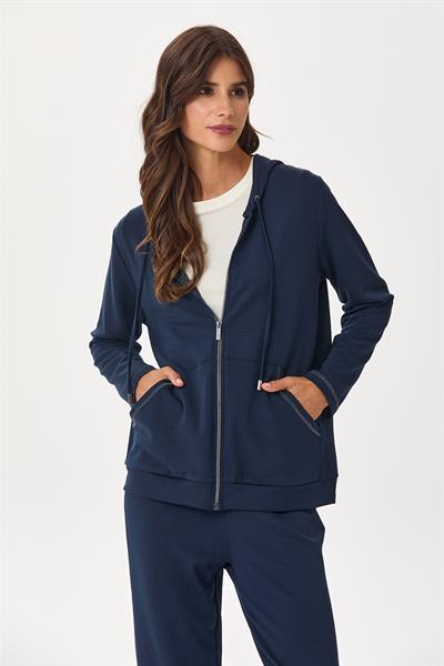 Fermuarlı Kapüşonlu ve Cepli S-Shirt 245-2100