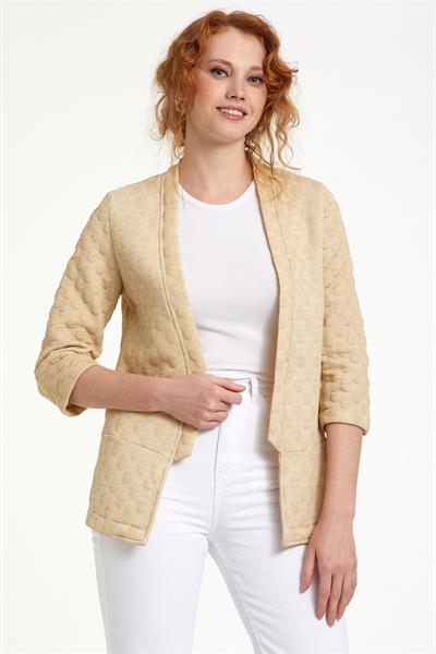 Gold Simli ¾ Kol Ceket 023-4408