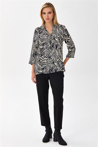 Gömlek Yaka ¾ Kol Bluz 256-3002