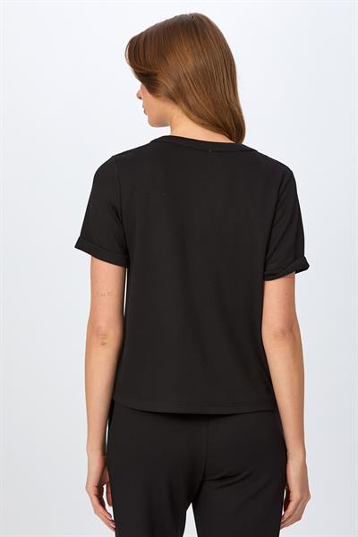Hakim Yaka Bağcıklı Kısa Kol S-Shirt 026-2112