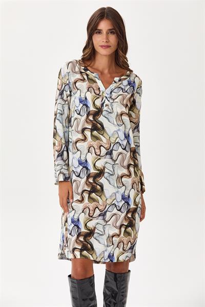 Hakim Yaka Uzun Kol Elbise 245-4006