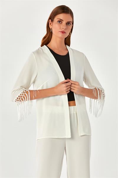 Kolu Püsküllü Turvakar Kol Ceket 024-4402