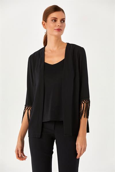 Kolu Püsküllü Turvakar Kol Ceket 024-4402