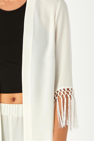 Kolu Püsküllü Turvakar Kol Ceket 024-4402