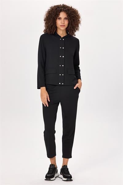 Önü Çıtçıtlı Kapüşonlu S-Shirt 025-2108