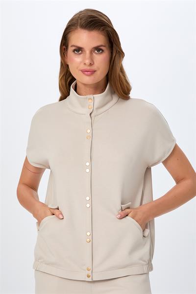 Önü Çıtçıtlı Düşük Kol S-Shirt 026-2106
