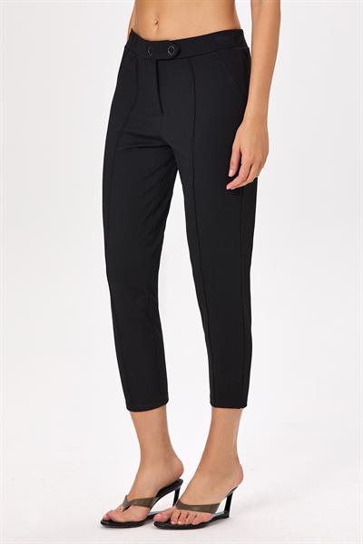 Önü Dikişli Beli Çıtçıtlı Pantolon 025-2001