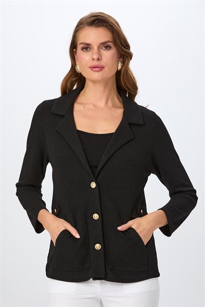 Önü Düğmeli Cep Detaylı Hırka 026-4401