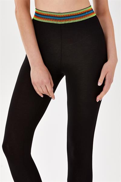 Paçası Çıtçıtlı Beli Lastikli Tayt 024-2012