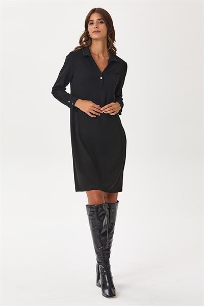 Polo Yaka Uzun Kol Elbise 245-2500