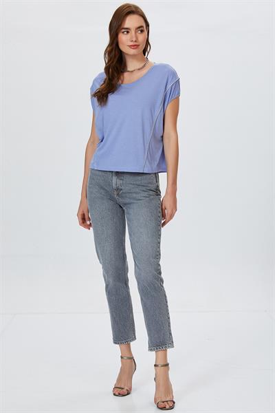 Sim Biyeli Kuplu Bluz 022-1034