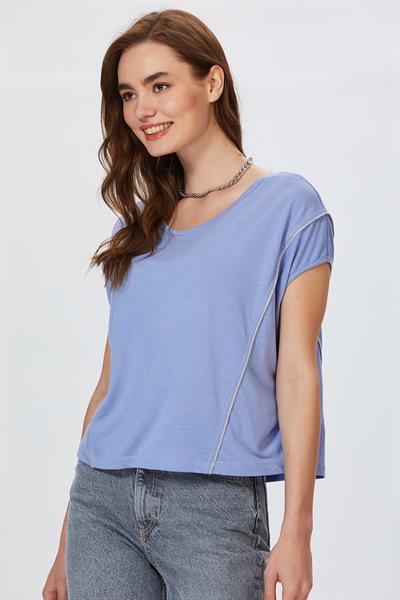 Sim Biyeli Kuplu Bluz 022-1034