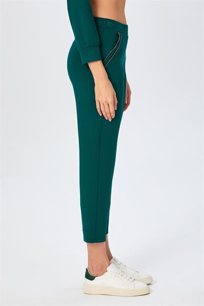 Taş Şerit Detaylı Cepli Pantolon 026-2121