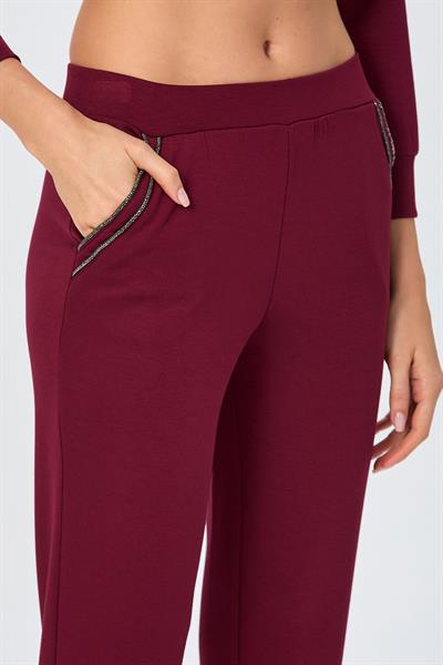 Taş Şerit Detaylı Cepli Pantolon 026-2121