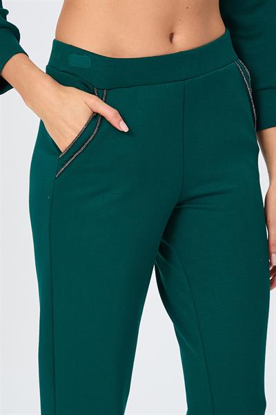 Taş Şerit Detaylı Cepli Pantolon 026-2121