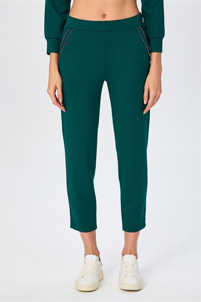 Taş Şerit Detaylı Cepli Pantolon 026-2121