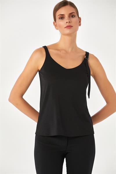 Toka Detaylı Askılı Bluz 024-1033