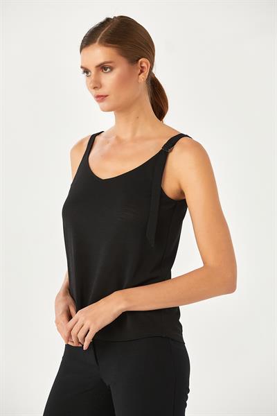Toka Detaylı Askılı Bluz 024-1033