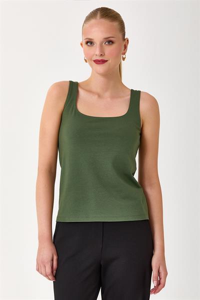 U Yaka Kalın Askılı Atlet 245-1103