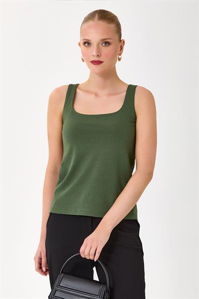 U Yaka Kalın Askılı Atlet 245-1103