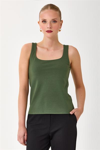 U Yaka Kalın Askılı Atlet 245-1103