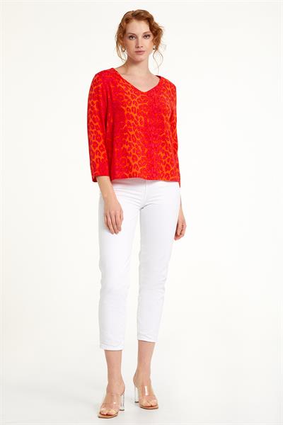 V Yaka 3/4 Kol Bluz 023-3011