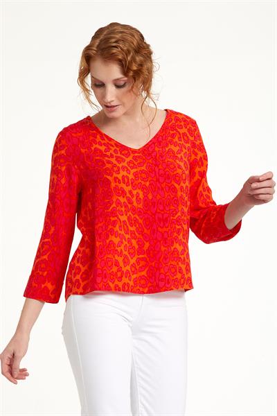 V Yaka 3/4 Kol Bluz 023-3011