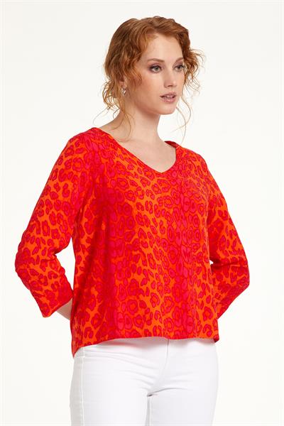 V Yaka 3/4 Kol Bluz 023-3011