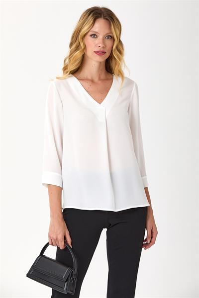 V Yaka ¾ Kol  Bluz 245-3012