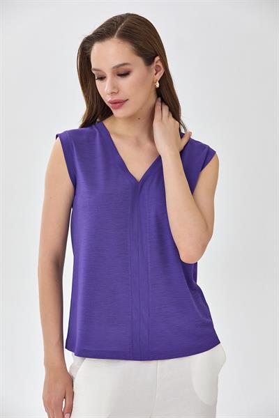 V Yaka Kolsuz Bluz 025-1020