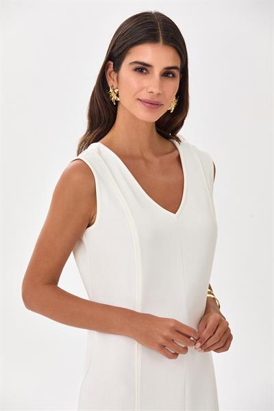 V Yaka Kolsuz Elbise 025-2525