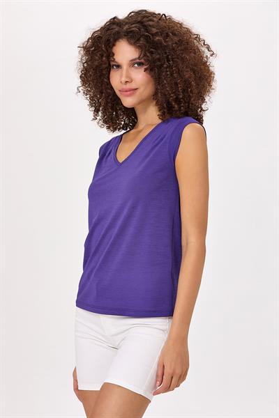 V Yaka Mini Kol Bluz 025-1034