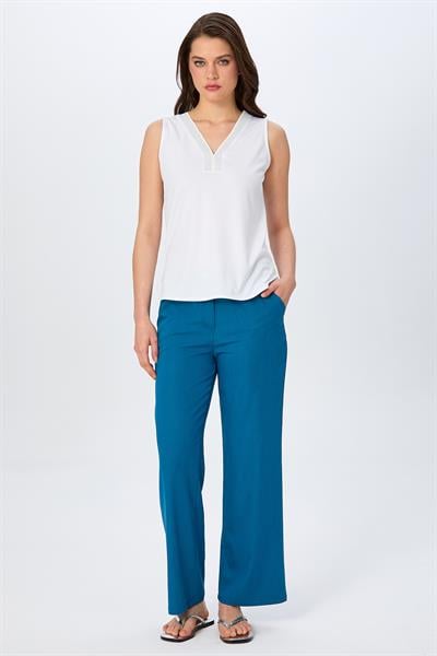Yakası Sim Şeritli Kolsuz Bluz 026-1028