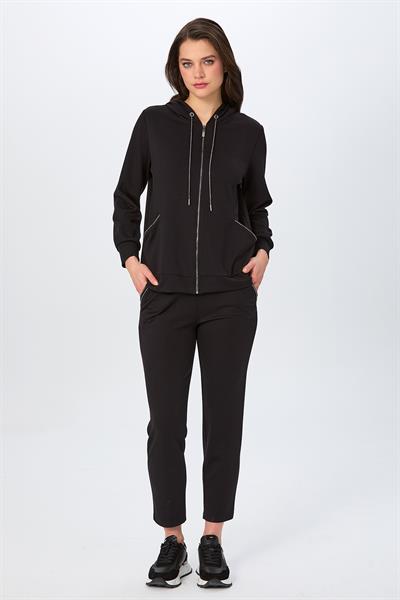 Yakası ve Cepleri Taş Şerit Detaylı S-Shirt 026-2120