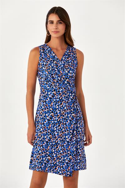 Yakası Ve Eteği Anvelop Kolsuz Elbise 024-2503