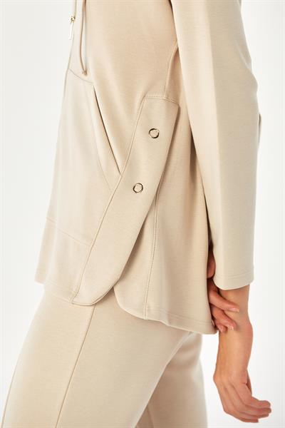 Yanı Çıtçıtlı Cepli Kapüşonlu S-Shirt 024-2100