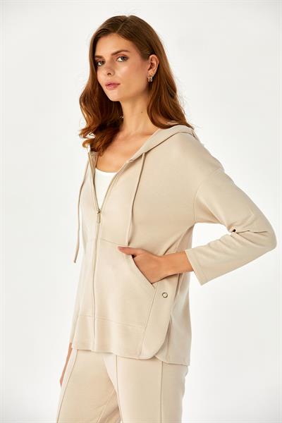 Yanı Çıtçıtlı Cepli Kapüşonlu S-Shirt 024-2100