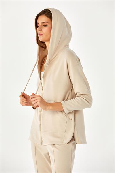 Yanı Çıtçıtlı Cepli Kapüşonlu S-Shirt 024-2100