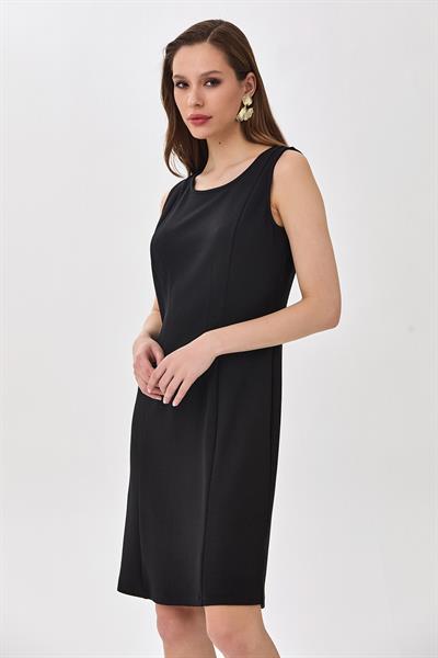 Yuvarlak Yaka Kolsuz Elbise 025-2526