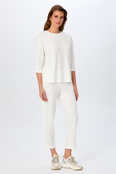 Yuvarlak Yaka Kolu Nervür Detaylı S-Shirt 026-2100