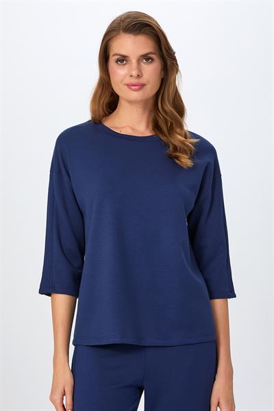 Yuvarlak Yaka Kolu Nervür Detaylı S-Shirt 026-2100