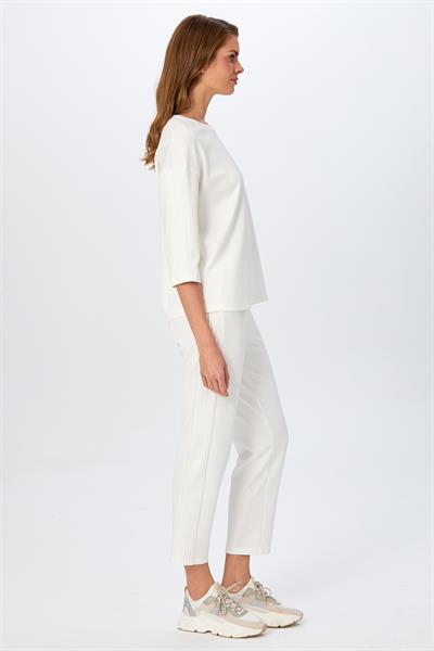 Yuvarlak Yaka Kolu Nervür Detaylı S-Shirt 026-2100