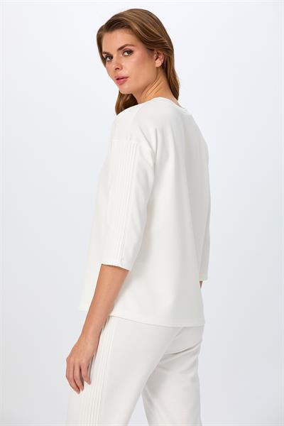 Yuvarlak Yaka Kolu Nervür Detaylı S-Shirt 026-2100
