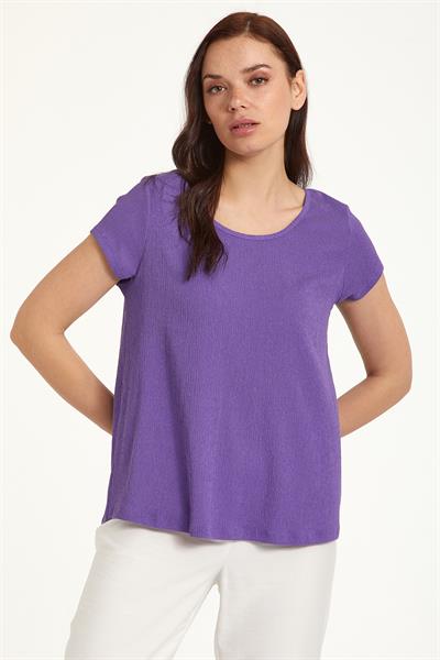Yuvarlak Yaka Sırtı Halka Detaylı Bluz 023-1051