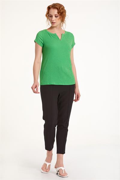 Yuvarlak Yakalı Mini Patlı Bluz 023-1063