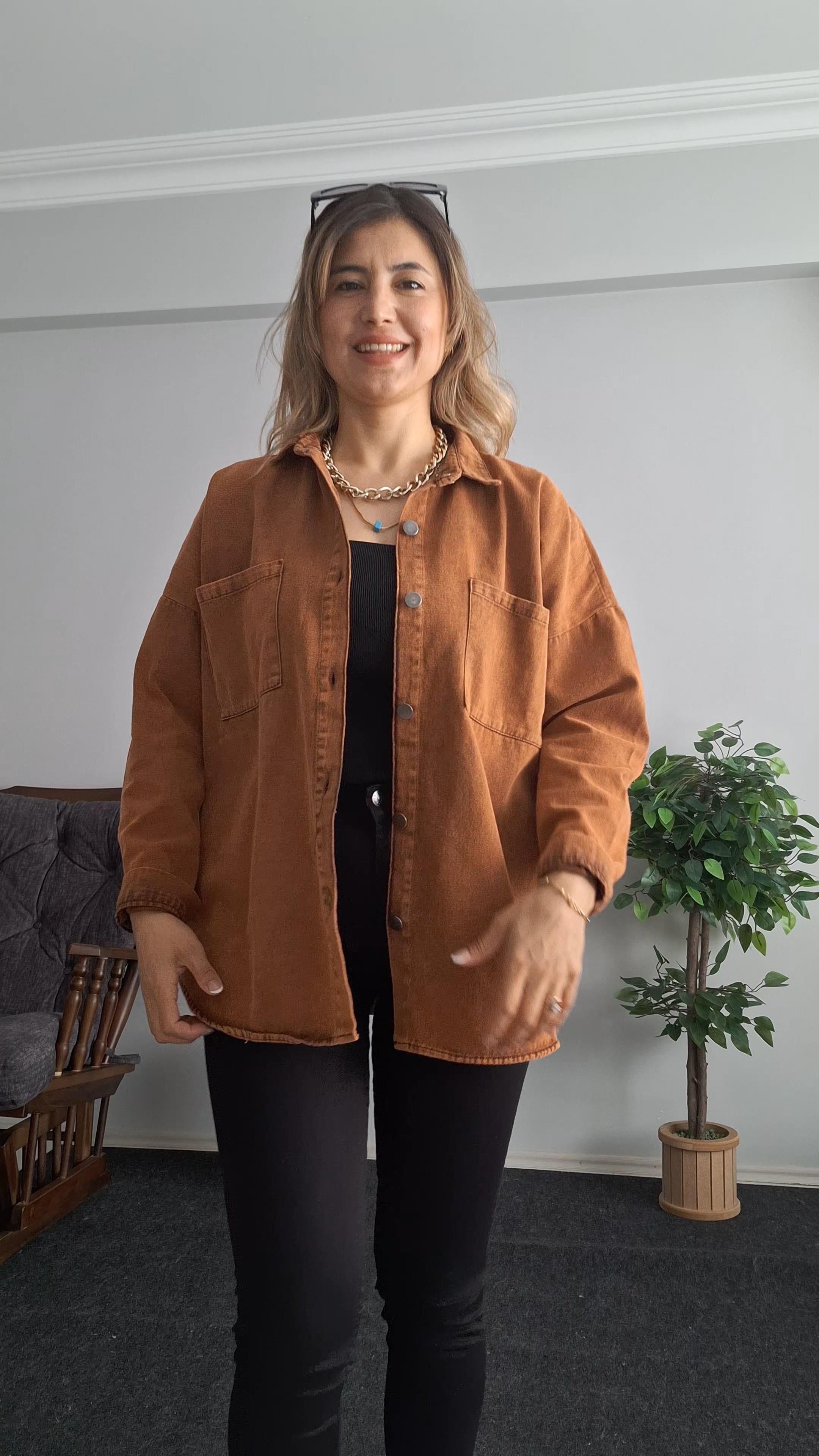 Gabardin gömlek 