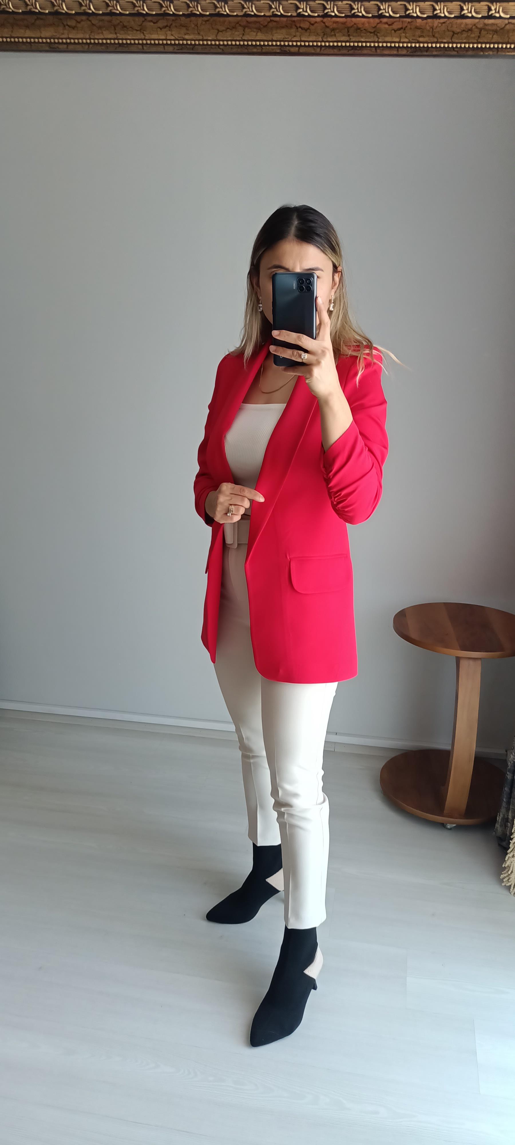 Blazer ceket kırmızı 