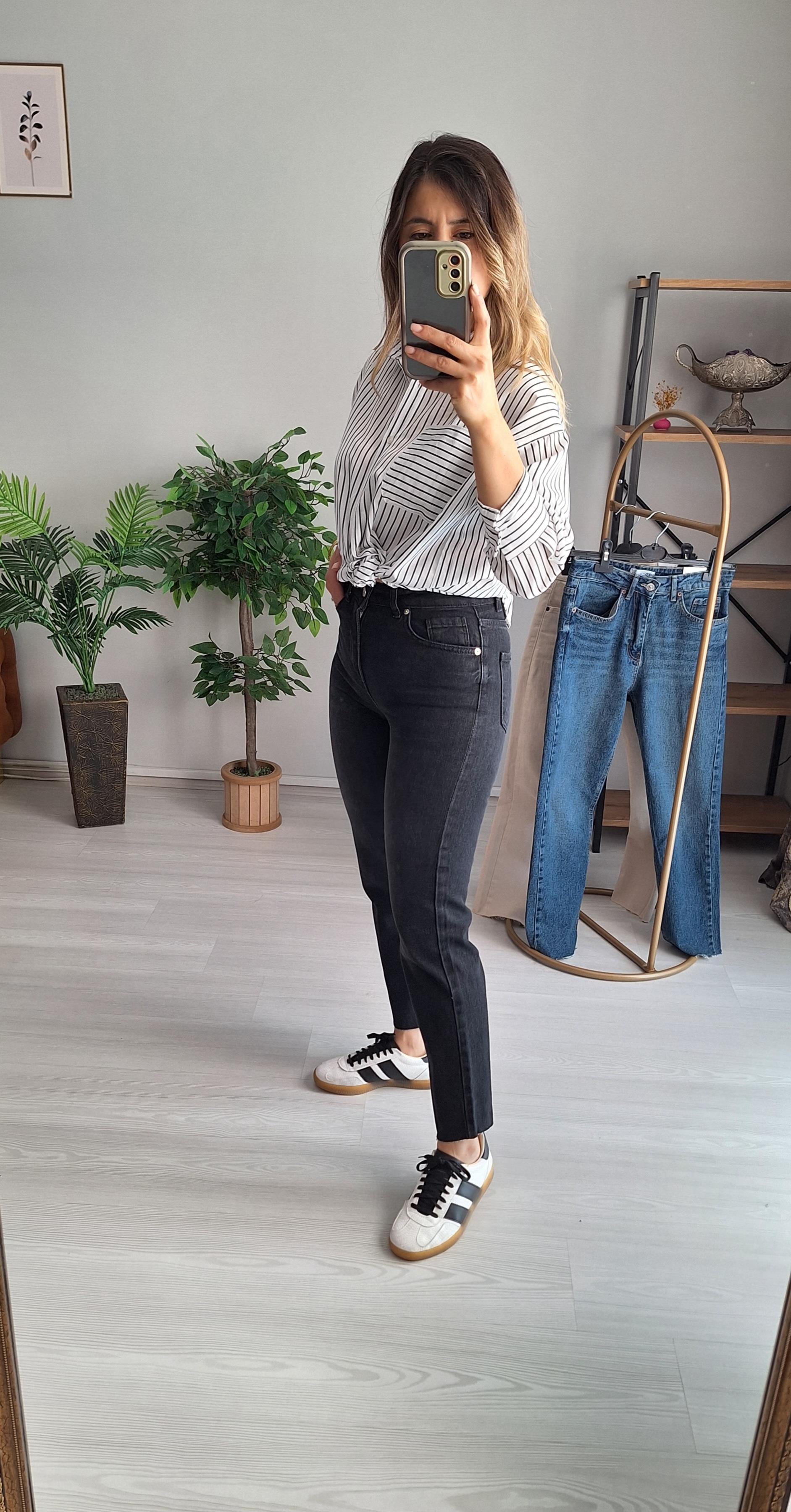 Boyfit Jean Siyah