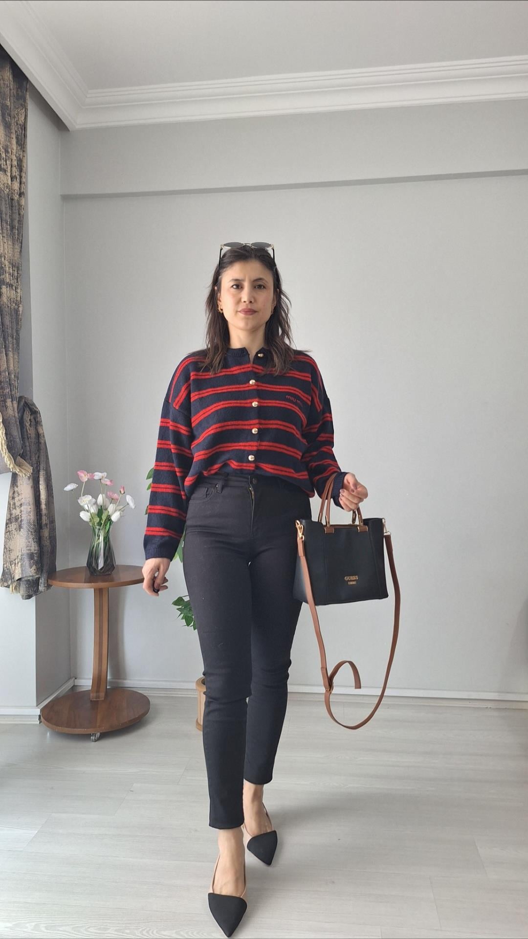 Dar paça siyah jean